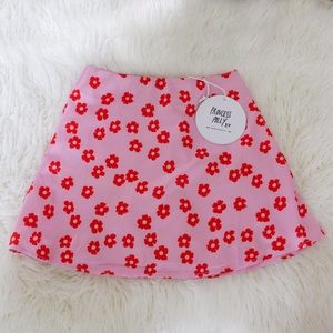 NWT Princess Polly Olton Mini Skirt Pink